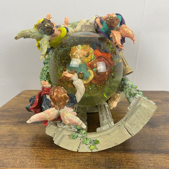 Christopher Radko Nativity Snow Globe Limited Edition Vintage 90s Christmas Ange - Picture 15 of 16